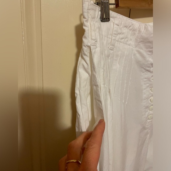 Vintage white pleated high rise pants - Picture 5 of 8